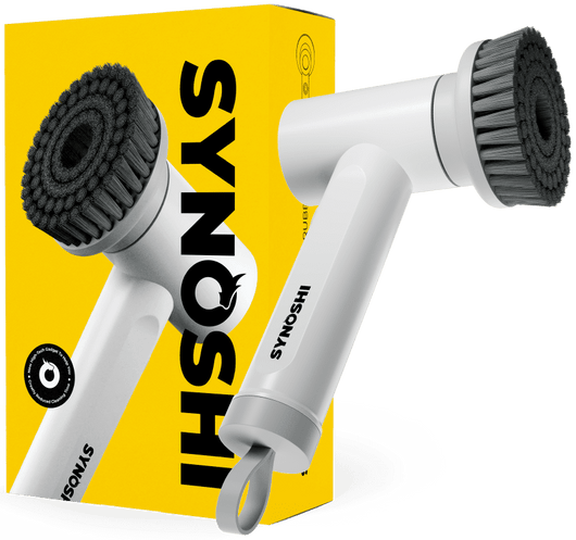 Synoshi - Spin Power Scrubber - Powerful, Portable & Wireless