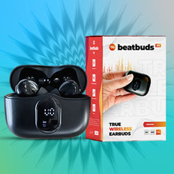 BeatBuds X1 Black - Wireless Earbuds - Noise Cancelling EarBuds